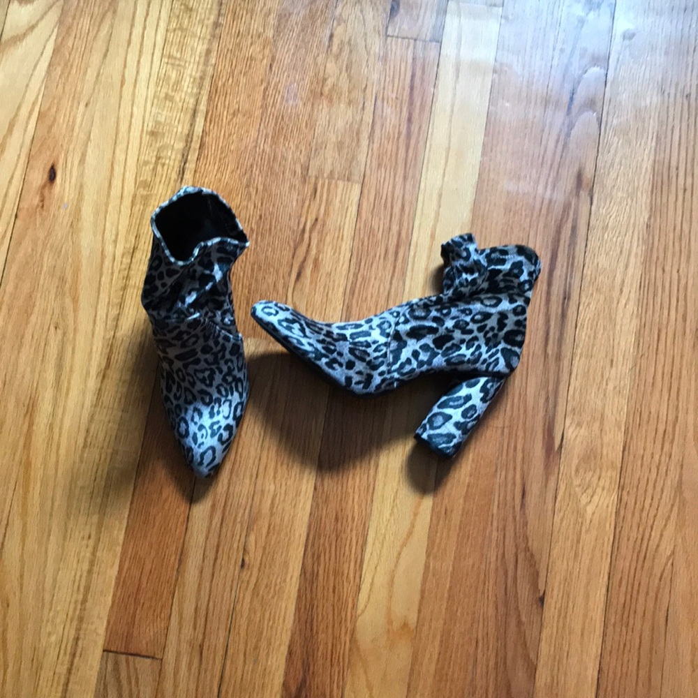 Leopard bootie